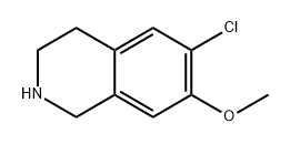 6-chloro-7-methoxy-1,2,3,4-tetrahydroisoquinoline Struktur