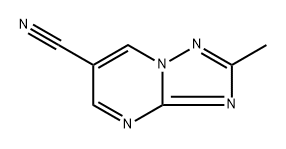 2-methyl-[1,2,4]triazolo[1,5-a]pyrimidine-6-carbonitrile Struktur