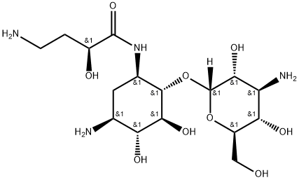 6-O-Des(6-Amino-α-D-gluocopyranosyl) Amikacin Struktur