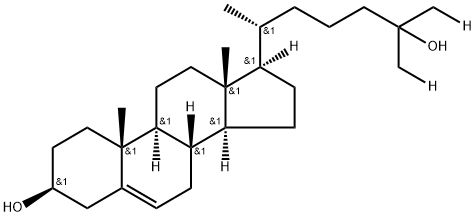 25-HYDROXYCHOLESTEROL-(26,27-3H) Struktur