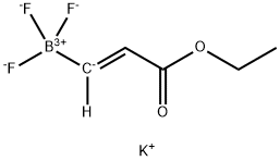 Potassium (E)-(3-Ethoxy-3-Oxoprop-1-En-1-Yl)Trifluoroborate Struktur