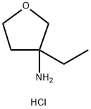 3-ethyloxolan-3-amine hydrochloride Struktur