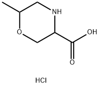 3-Morpholinecarboxylic acid, 6-methyl-,hydrochloride Struktur