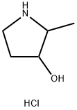 3-Pyrrolidinol, 2-methyl-, hydrochloride (1:1) Struktur