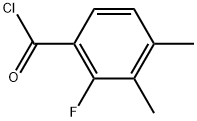 2-Fluoro-3,4-dimethylbenzoyl chloride Struktur