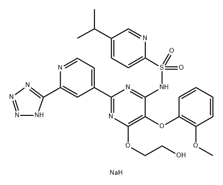 Tezosentan disodium Struktur