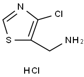 5-Thiazolemethanamine, 4-chloro-, hydrochloride (1:1) Struktur