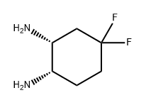 (1S,2R)-4,4-difluorocyclohexane-1,2-diamine Struktur