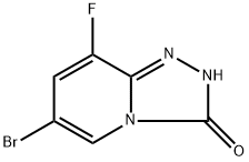 1,2,4-Triazolo[4,3-a]pyridin-3(2H)-one, 6-bromo-8-fluoro- Struktur