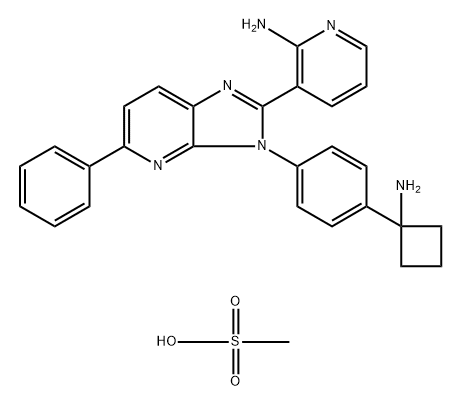 Miransertib mesylate Struktur