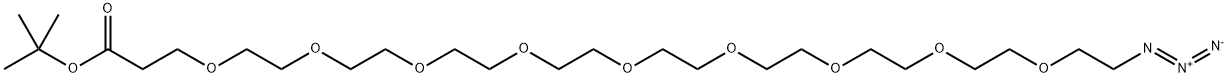 Azido-PEG9-t-butyl ester Struktur