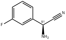 (S)-2-amino-2-(3-fluorophenyl)acetonitrile Struktur