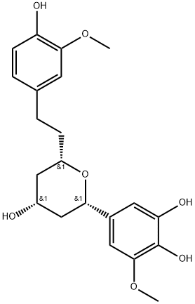 1,5-Epoxy-3-hydroxy-1-(3,4-dihydroxy-5-methoxyphenyl)-7-(4-hydroxy-3-methoxyphenyl)heptane Struktur