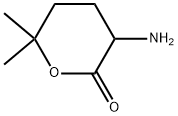 3-amino-6,6-dimethyltetrahydro-2H-pyran-2-one Struktur