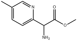 methyl 2-amino-2-(5-methylpyridin-2-yl)acetate Struktur