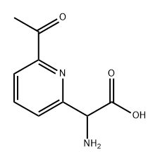 2-(6-acetylpyridin-2-yl)-2-aminoacetic acid Struktur