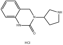 3-(pyrrolidin-3-yl)-3,4-dihydroquinazolin-2(1H)-one hydrochloride Struktur