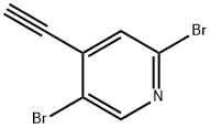 2,5-Dibromo-4-ethynylpyridine Struktur