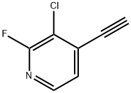 3-Chloro-4-ethynyl-2-fluoropyridine Struktur