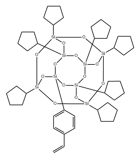 PSS-(4-VINYLPHENYL)-HEPTACYCLOPENTYL SU& Struktur