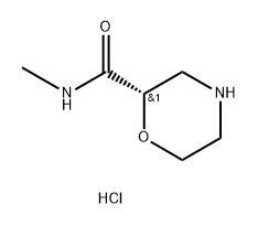 2-Morpholinecarboxamide,N-methyl-,hydrochloride,(2S)- Struktur