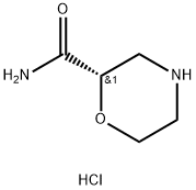 2-Morpholinecarboxamide, hydrochloride, (2S)- Struktur