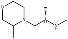 4-Morpholineethanamine, N,α,3-trimethyl-, (αS)- Struktur