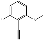 2-Ethynyl-1-fluoro-3-(methylthio)benzene Struktur