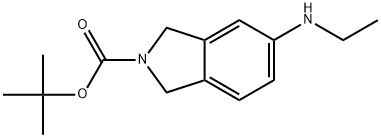 tert-butyl5-(ethylamino)isoindoline-2-carboxylate Struktur