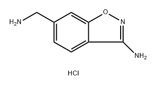 6-(aminomethyl)-1,2-benzoxazol-3-amine dihydrochloride Struktur