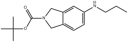 tert-butyl5-(propylamino)isoindoline-2-carboxylate Struktur