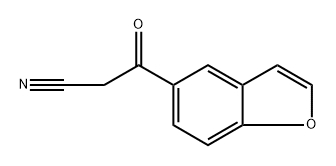 3-(1-benzofuran-5-yl)-3-oxopropanenitrile Struktur