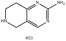 Pyrido[4,3-d]pyrimidin-2-amine, 5,6,7,8-tetrahydro-, hydrochloride (1:1) Struktur