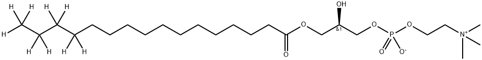 1-Palmitoyl-d9-2-hydroxy-sn-glycero-3-PC Struktur