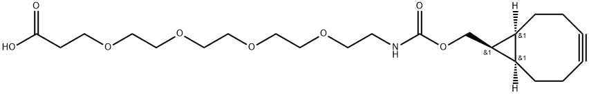 5,?8,?11,?14-?Tetraoxa-?2-?azaheptadecanedioic acid, 1-?[(1α,?8α,?9β)?-?bicyclo[6.1.0]?non-?4-?yn-?9-?ylmethyl] ester Struktur