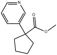 methyl1-(pyridin-3-yl)cyclopentane-1-carboxylate Struktur