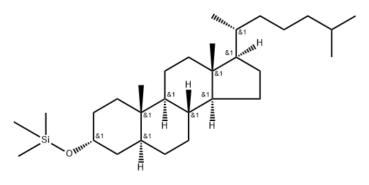 3α-Trimethylsilyloxy-5α-cholestane Struktur