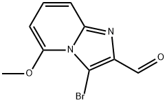 3-bromo-5-methoxyimidazo[1,2-a]pyridine-2-carbaldehyde Struktur