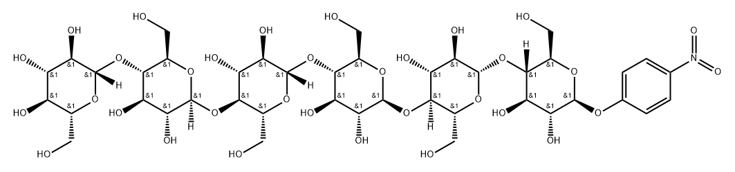 4-Nitrophenyl b-D-cellohexaoside Struktur