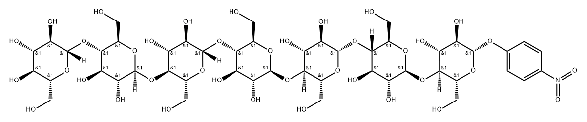 4-Nitrophenyl b-D-celloheptaoside Struktur