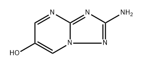 2-amino-[1,2,4]triazolo[1,5-a]pyrimidin-6-ol Struktur