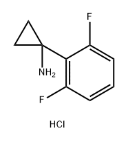 1-(2,6-difluorophenyl)cyclopropanamine hydrochloride Struktur