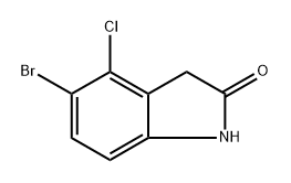 5-bromo-4-chloroindolin-2-one Struktur