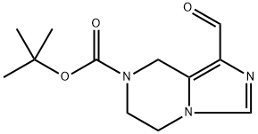 tert-Butyl 1-formyl-5,6-dihydroimidazo[1,5-a]pyrazine-7(8H)-carboxylate Struktur