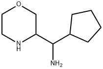 3-Morpholinemethanamine, α-cyclopentyl- Struktur