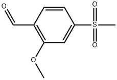 2-Methoxy-4-(methylsulfonyl)benzaldehyde Struktur