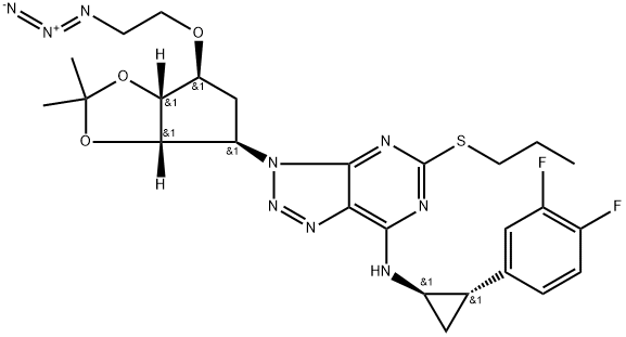 Deshydroxy Azido Ticagrelor Acetonide Struktur