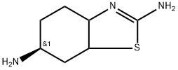 2,6-Benzothiazolediamine, 3a,4,5,6,7,7a-hexahydro-, (6S)- Struktur