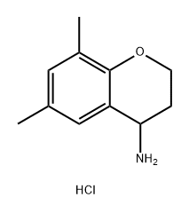 2H-1-Benzopyran-4-amine, 3,4-dihydro-6,8-dimethyl-, hydrochloride (1:1) Struktur