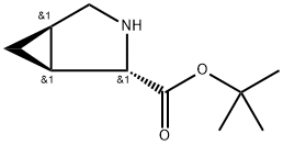 tert-butyl (1S,2S,5R)-3-azabicyclo[3.1.0]hexane-2-carboxylate Struktur